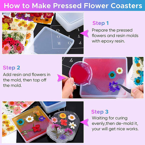 1 144 Peças De Flores Prensadas Secas Naturais Para Resina, 1