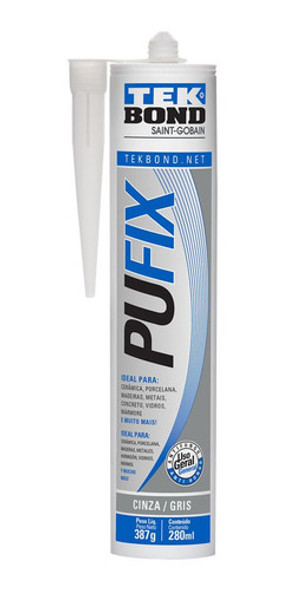 Sellador Fijador Adhesivo Hibrido Pu40 357gr Negro Tekbond 0