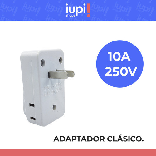 Adaptador Tomacorriente Ahorrador 10a/250v Boton De Corte 1