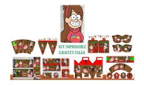 Kit Imprimible Para Tu Fiesta De Gravity Falls 1