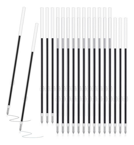 30 Recambios De Boligrafo Retractil 0.7mm Tinta Azul 0