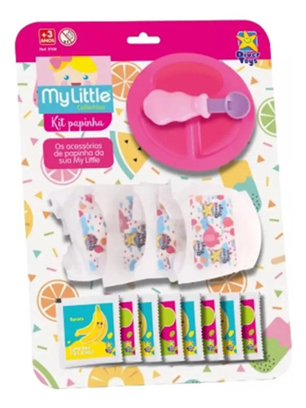 Kit Comida Y Pañales. My Little Collection. Diver Toys. Mpuy 0