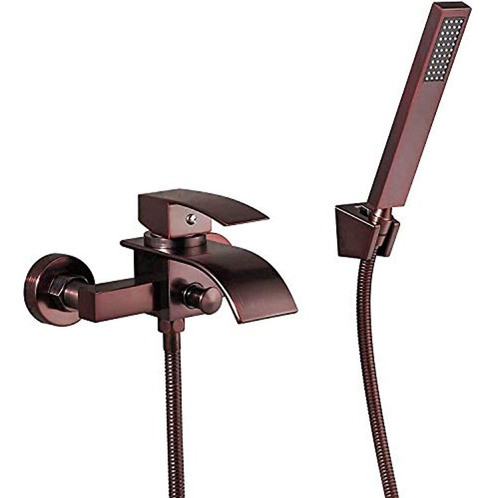 Kunmai Cascada Wallmount Aceite Froto Bronce Bañera Grifo 0