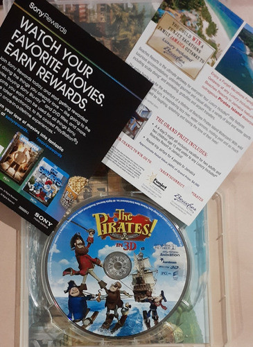 The Pirates! Band Of Misfits Blu-ray 3d + 2d + Dvd Original 1
