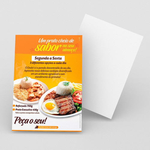 200 Panfletos Flyer Folheto 07x10 Colorido Frente 80g 1