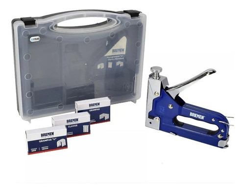 Engrampadora Clavadora 3 En 1 Metalica Bremen Valija 6661 Tr 0