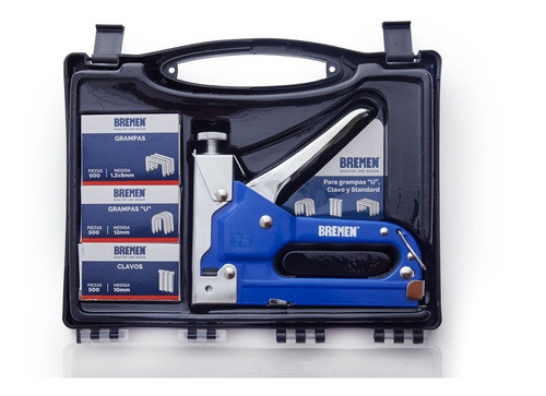 Engrampadora Clavadora 3 En 1 Metalica Bremen Valija 6661 Tr 1