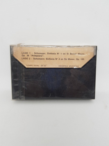 Cassette De Música Schumann Sinfonias Nº1 Primavera & 4 1