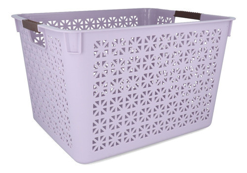 Cesto Caja Canasto Organizador Ancho Mediano 35x26x21 0