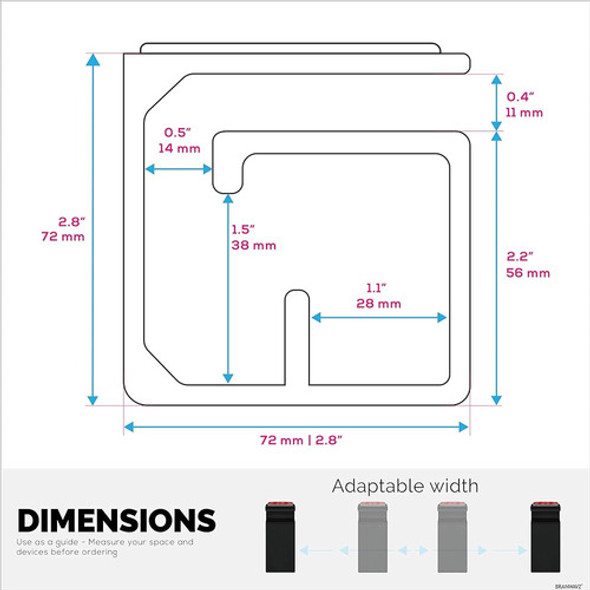 Soporte Organizador De Cables Vhb De 3 Piezas, Para Cables P 1