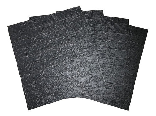 13 Placas 3d Tijolo Cinza Espuma Adesiva 77 X 70 Parede 1