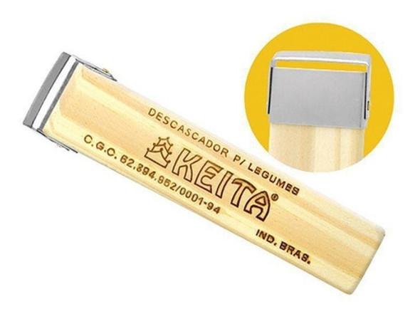 Descascador Fatiador De Legumes Frutas Cabo Madeira Keita 0