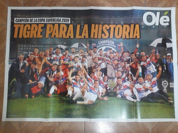 Póster Tigre Campeón Copa Superliga 2019 0