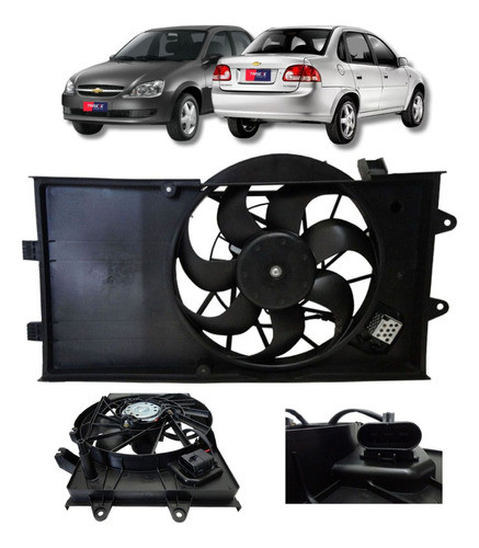 Ventoinha Com Defletor Gm Corsa Classic 2011 Diante - Com Ar 0