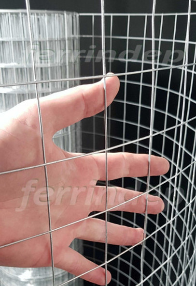 Malla Soldada Alambre Galvaniz 50x50mm Rollo 1,20 X 15 Mts 1
