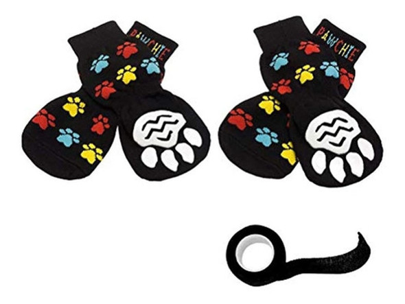 Calcetines Antideslizantes Pawchie Para Suelos De Madera, Pr 0