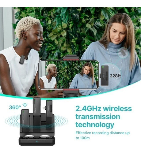 Ulanzi Microfone De Lapela Sem Fio Para Android Usb Tipo C 1