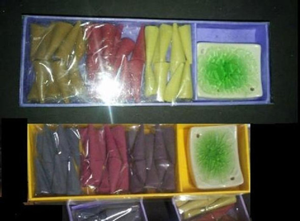 Pack 30 Sahumerios Incienso Con Platito Conos 0 Pack 30 Sahumerios Incienso Con Platito Conos 0