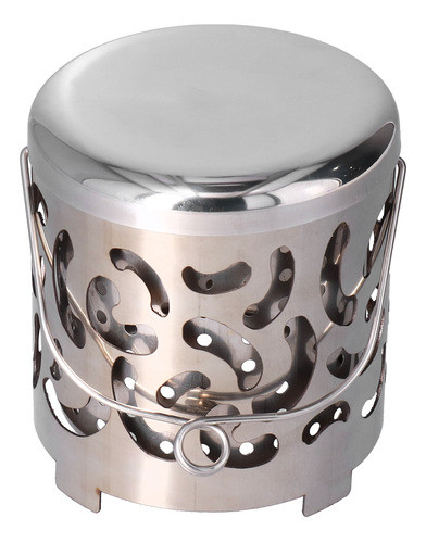 Fogão De Acampamento De Aço Inoxidável Mini Aquecedor Ao Ar 0