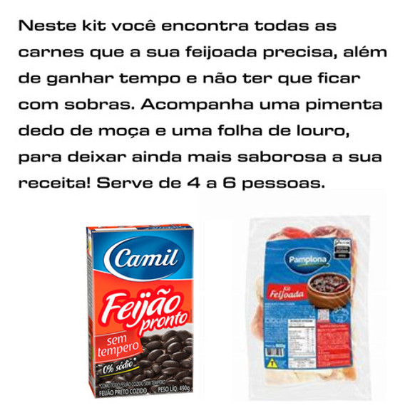 Kit Para Feijoada Pratica Feijão Preto Pronto E Carne 1 Kg 1 Kit Para Feijoada Pratica Feijão Preto Pronto E Carne 1 Kg 1