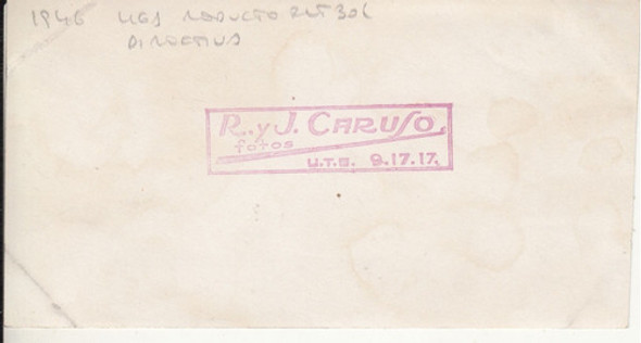 1946 Fotografia Caruso Directiva Liga Reducto De Futbol Raro 1