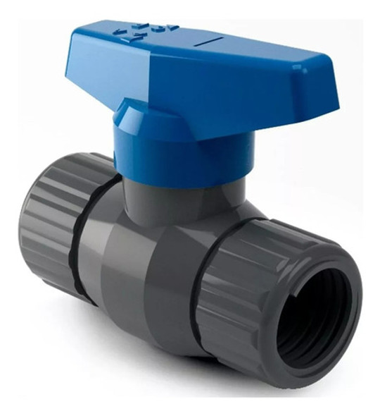 Llave De Paso Valvula Esferica Pvc Plastica 1 1/2 Pul Duke 0 Llave De Paso Valvula Esferica Pvc Plastica 1 1/2 Pul Duke 0