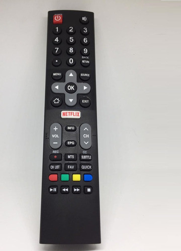 Control Remoto Tecla Netflix Rca Orig L32sksmart Lcd Smart 1