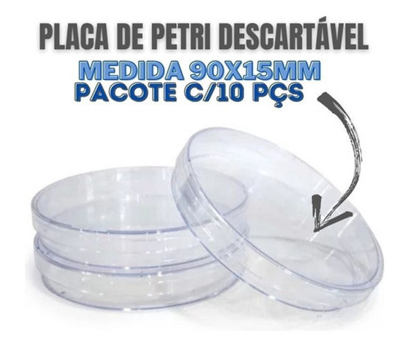 Promoção 50 Unidades De Placa De Petri 90x15mm - Descartável 1