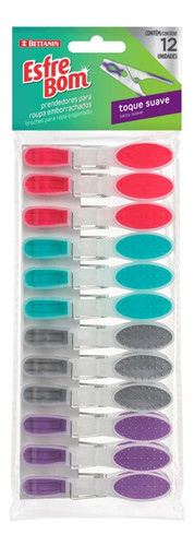 Kit Jogo De Prendedor C/ 12 Prendedores Roupas Emborrachado 0