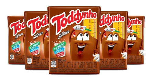 Kit 6 X Bebida Láctea Achocolatado Toddynho Chocolate 200ml 0