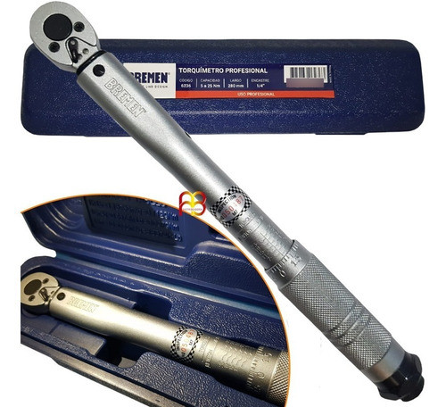 Torquímetro De Zafe 25 Nm Encastre 1/4 0,5 A 2,5 Kgm Bremen 0