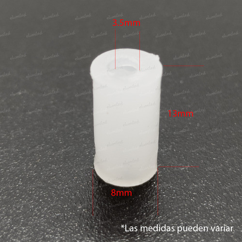 50 Separadores Espaciador De Placa Plastico 13mm X3.5mm 1