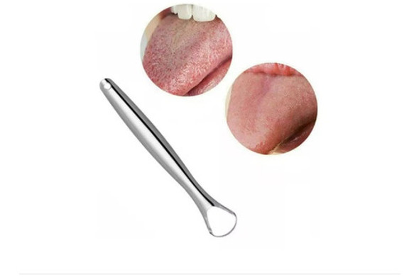 Limpiador De Lengua En Acero Inoxidable Raspador Lingual 1