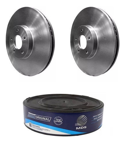 Par Disco Freio Corolla 1.8 2.0 2010 A 2014 Diant Ventilado 1