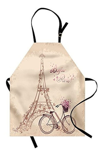 Delantal Parisible Lunable Bonjour Paris Torre Eiffel Y Vint 0