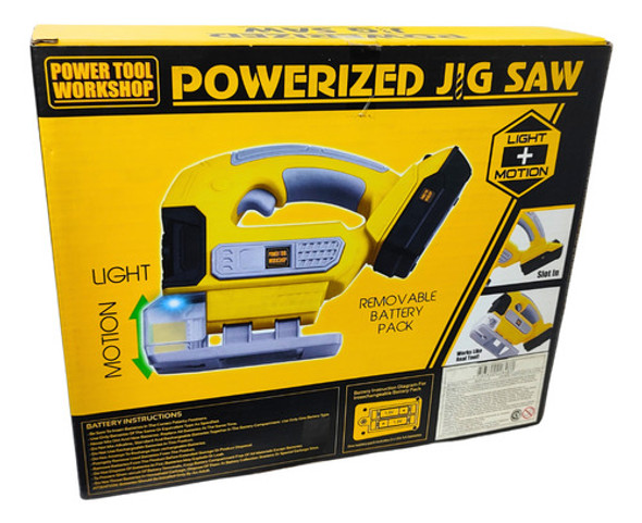 Herramienta Juguete Sierra Luz Láser Movimiento Vibración 1