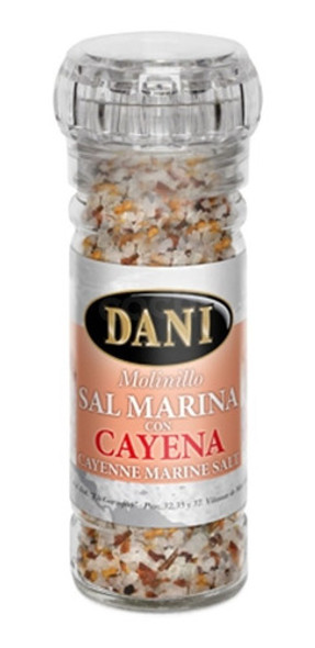 Sal Marina Con Pimienta Cayena En Molinillo Dani 100gr 0
