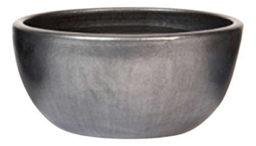 Vaso Bacia Decorativa De Cerâmica Grafite 21x45cm 0
