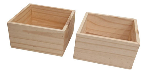 Cajoncito De Madera Organizador X 8u Souvenirs 20 X 20 X 10 0
