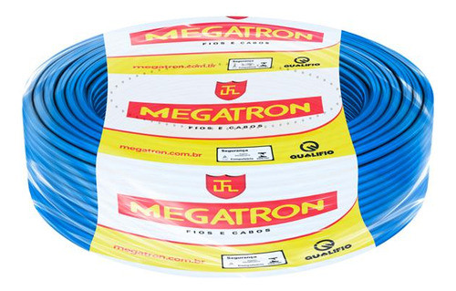 Cabo Flexível  4,0mm Azul Megatron C100 0