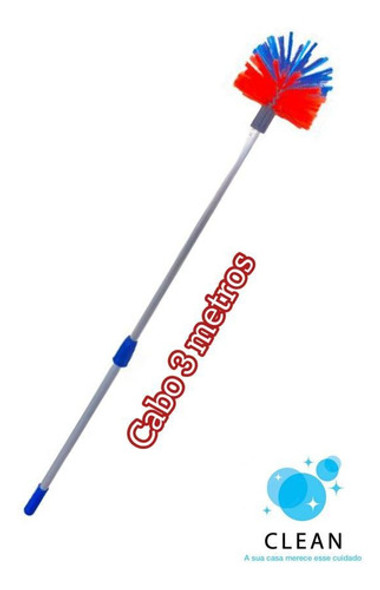 Vassoura Limpa Teto C/ Cabo Telescópio 3 Mts - Alto Alcance 1