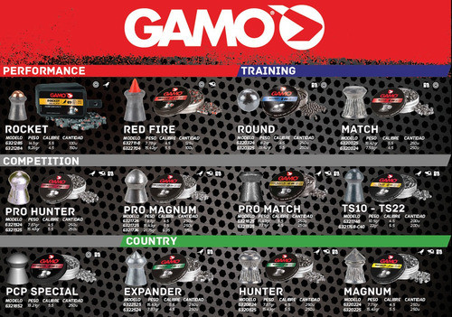 Combo Balines Gamo Ts-22 5.5 Mm X200 Caza Aire Com X 5 Latas 1