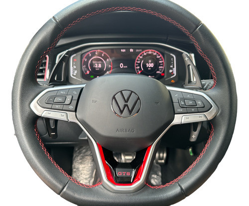 Paddle Shift Asa De Morcego Preto Vw Nivus Polo Jetta Taos 0