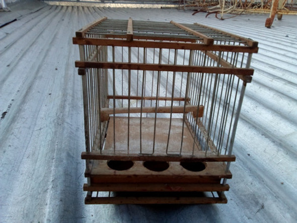 N.11- Jaula Para Pajaro En Madera 20 X 14 X 16,2 Alto 1