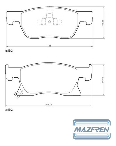 Pastillas Freno Delanteras Chevrolet Cruze 1.4 2017/ 1