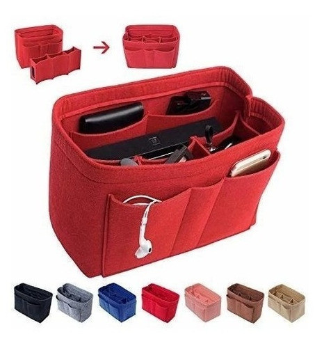 Organizador De Bolso De Lujo Organizador De Bolsas De Fieltr 0