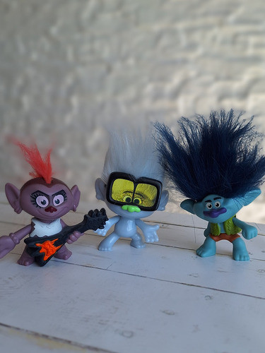 3 Trolls Mcdonalds En Excelente Estado 0