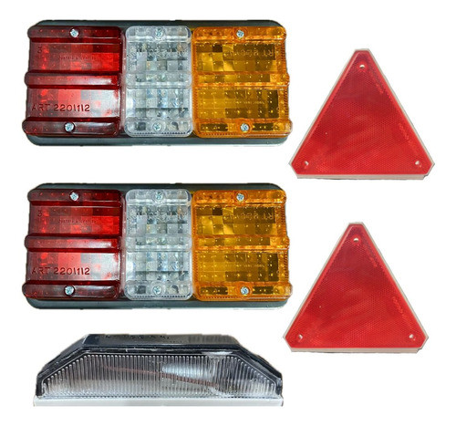 Kit Homologacion Trailer - Faros Triangulos Luz Patente 0