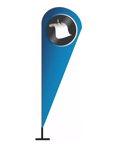 Fly Banner Gota Estaca Estructura 2.50 X 0.90mts S/impresion 0