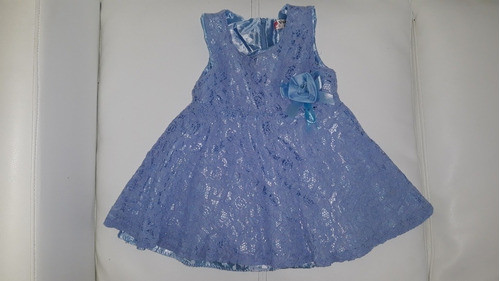 Vestido De Beba 12 A 18 Meses Simil Encaje Divino 0